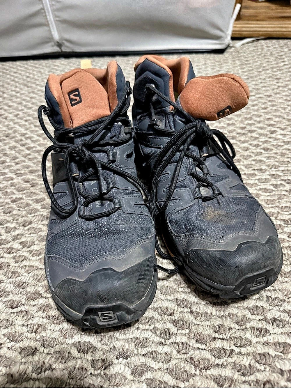 Salomon X Ultra 4 Mid GTX Hiking Boots Black & Brown US 9